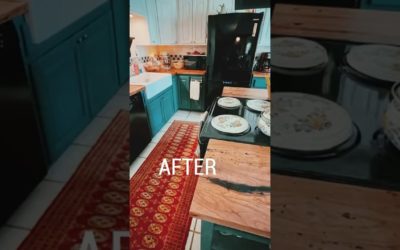 ✨ Final Reveal: Mesquite Countertop Kitchen Renovation
